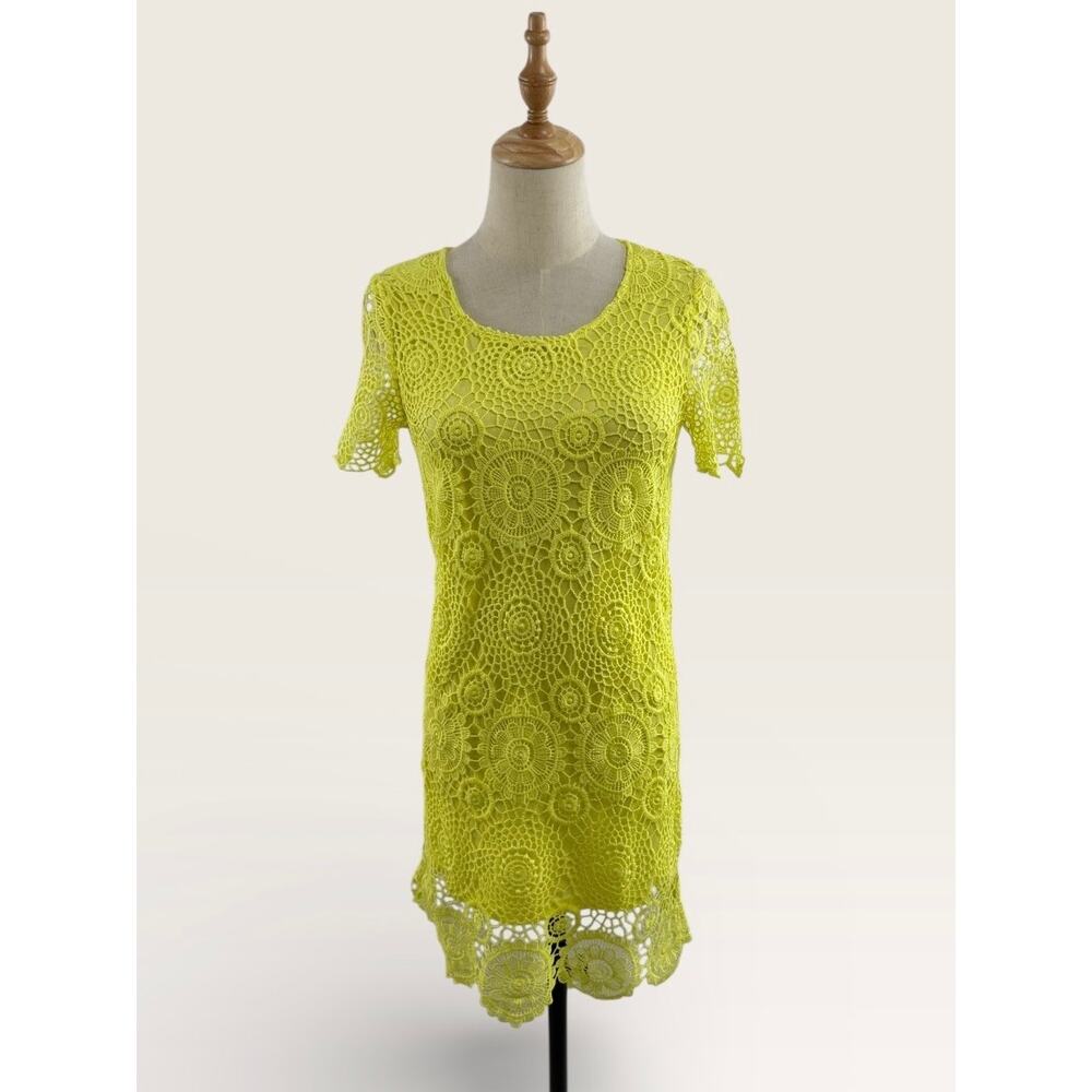 LuLu*s Yellow Crochet Dress, Size XS